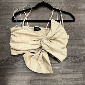 Vic bow crop top